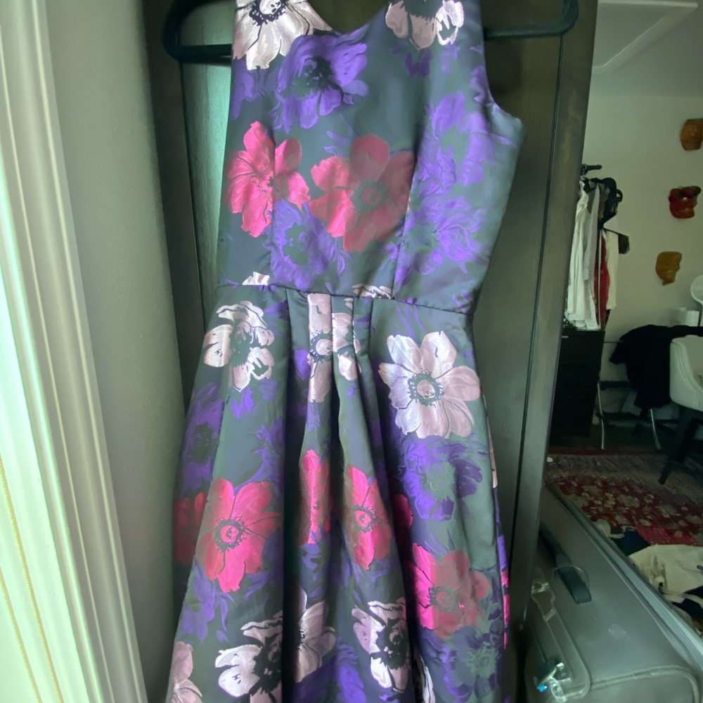 Floral Kids Dress in Pink and Purple